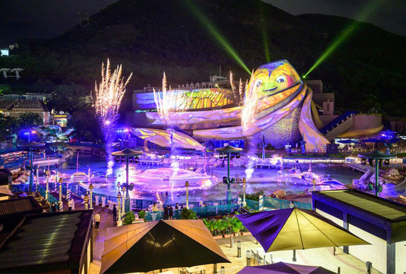 香港海洋公園 光影盛夜光影頌